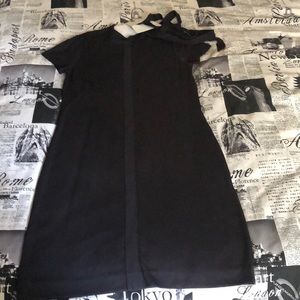 Black sheath dress